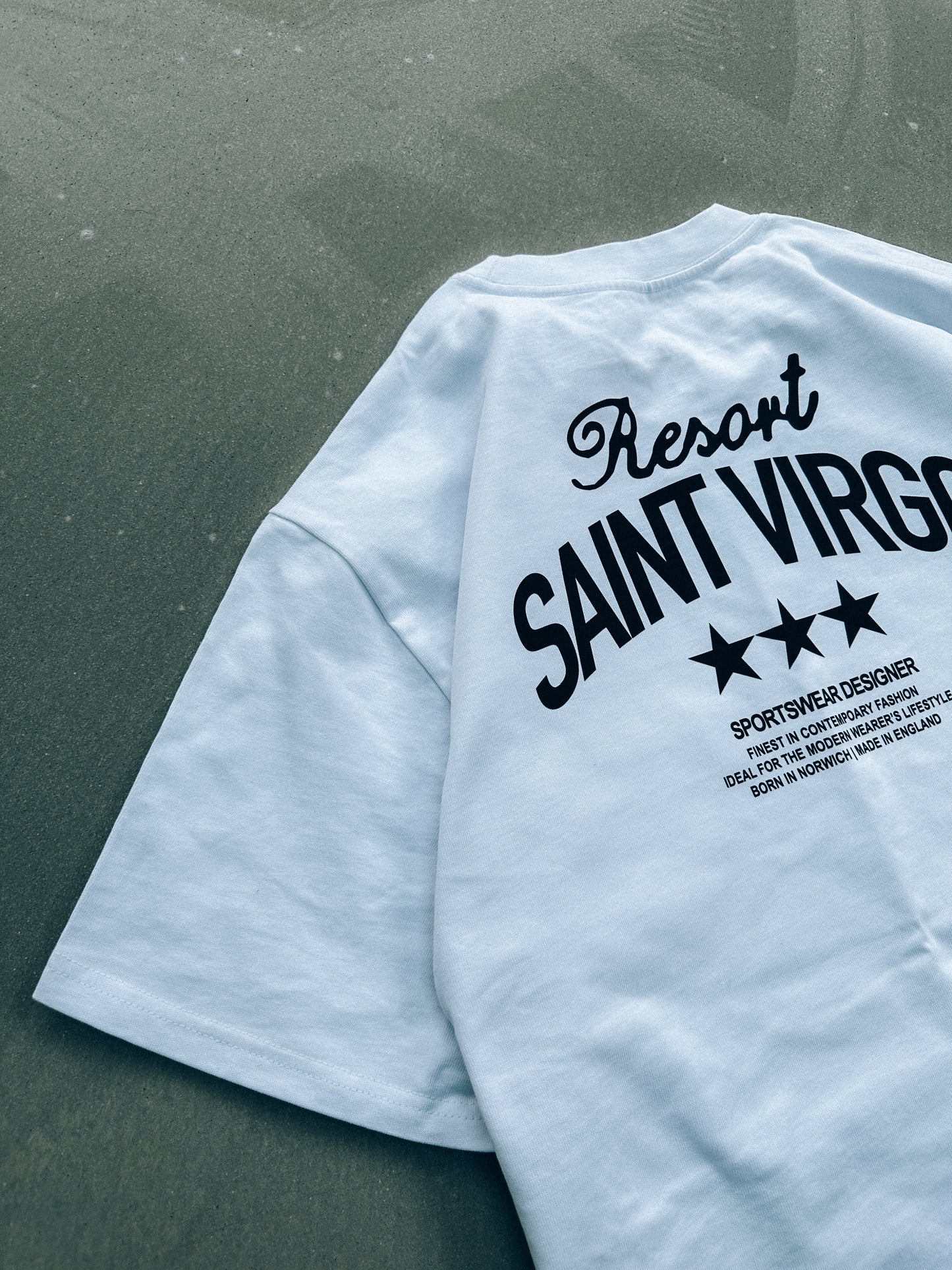 Saint Virgo Resort T-shirt, perfect for leisure and performance, blending contemporary sportswear with luxury fabrics. A piece of athletic essentialism, redefining sportswear for the modern lifestyle.