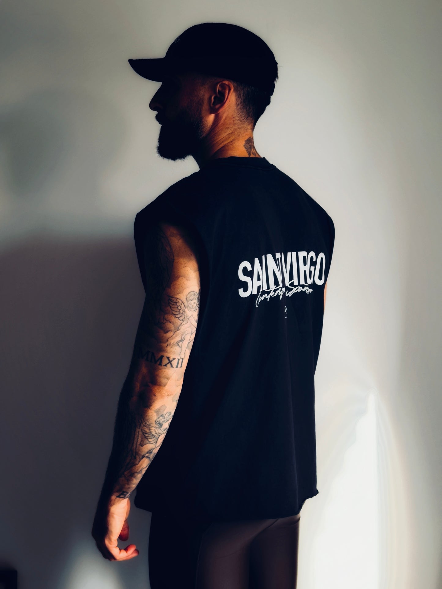 ATHLETE | Vintage Black Cut Off Tank