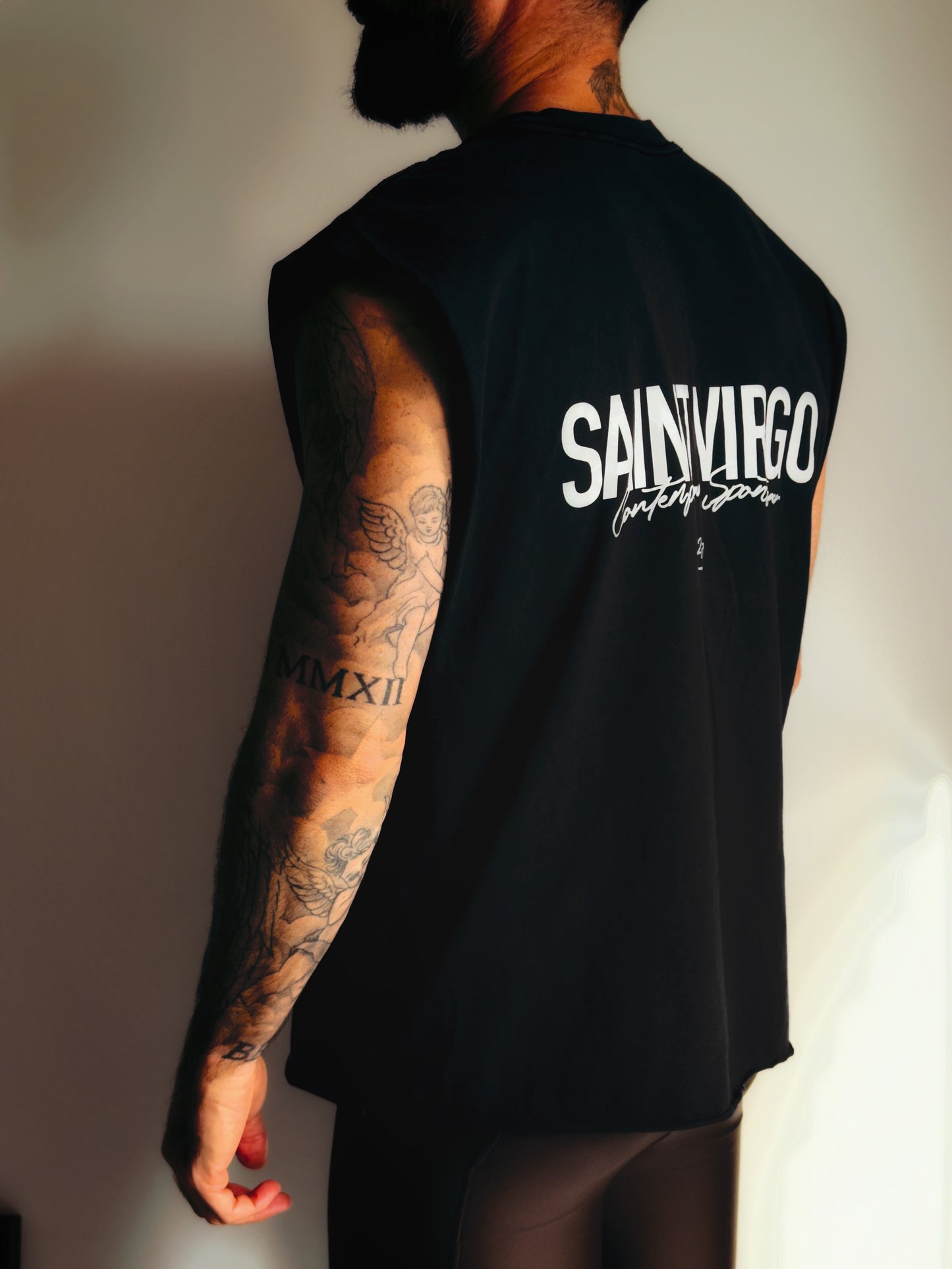 ATHLETE | Vintage Black Cut Off Tank