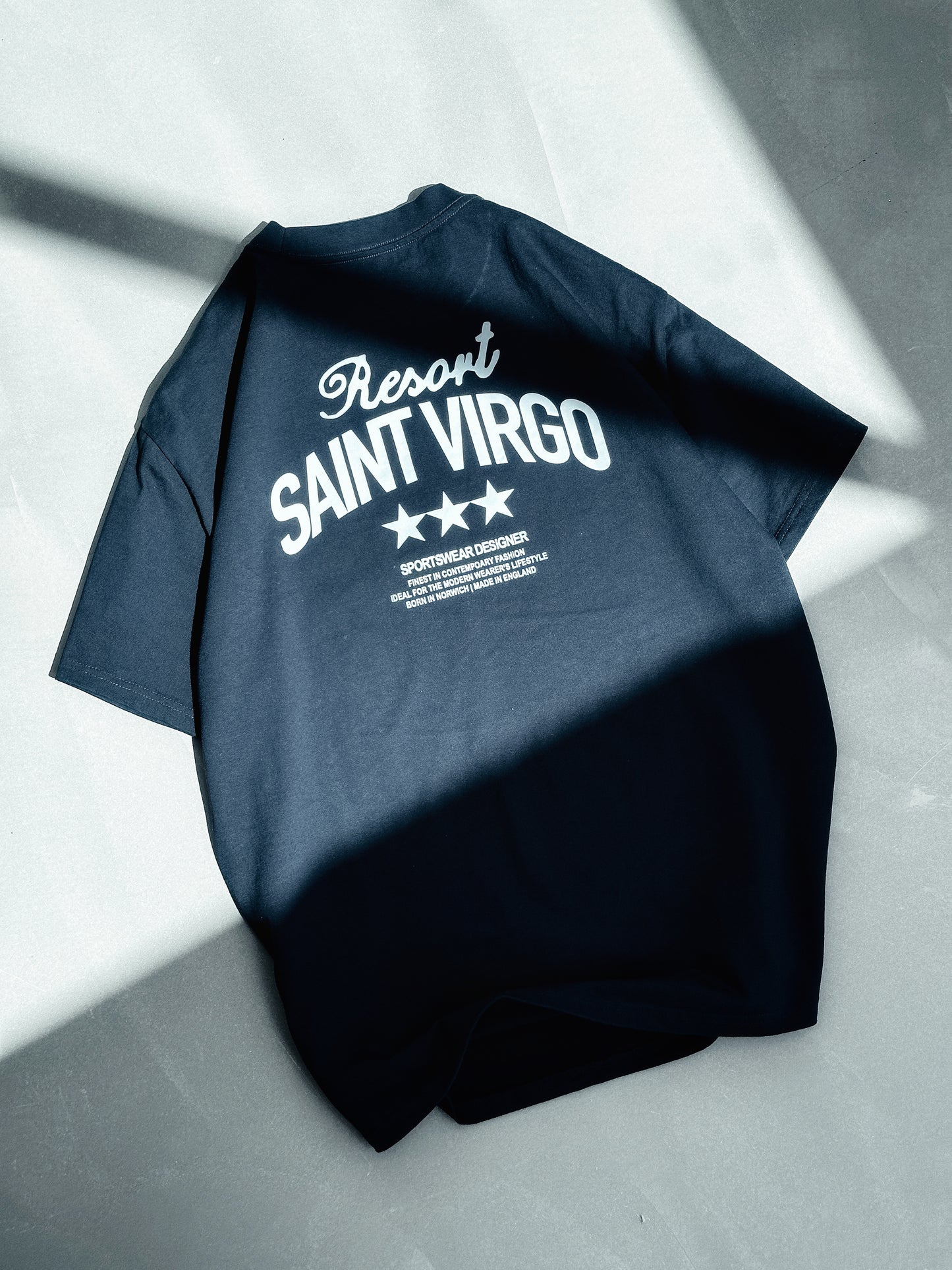 Saint Virgo Resort T-shirt, perfect for leisure and performance, blending contemporary sportswear with luxury fabrics. A piece of athletic essentialism, redefining sportswear for the modern lifestyle.