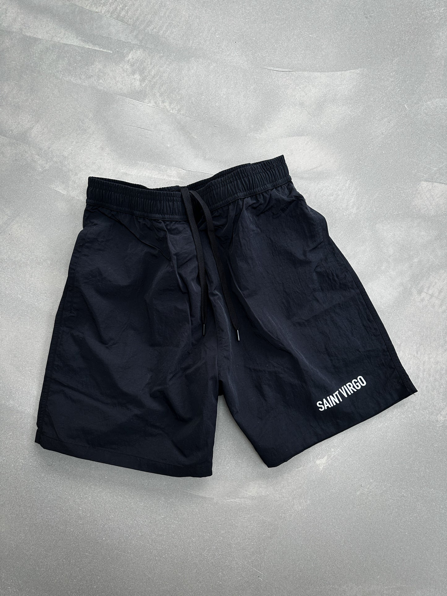 NYLON LOGO | Black/White Shorts