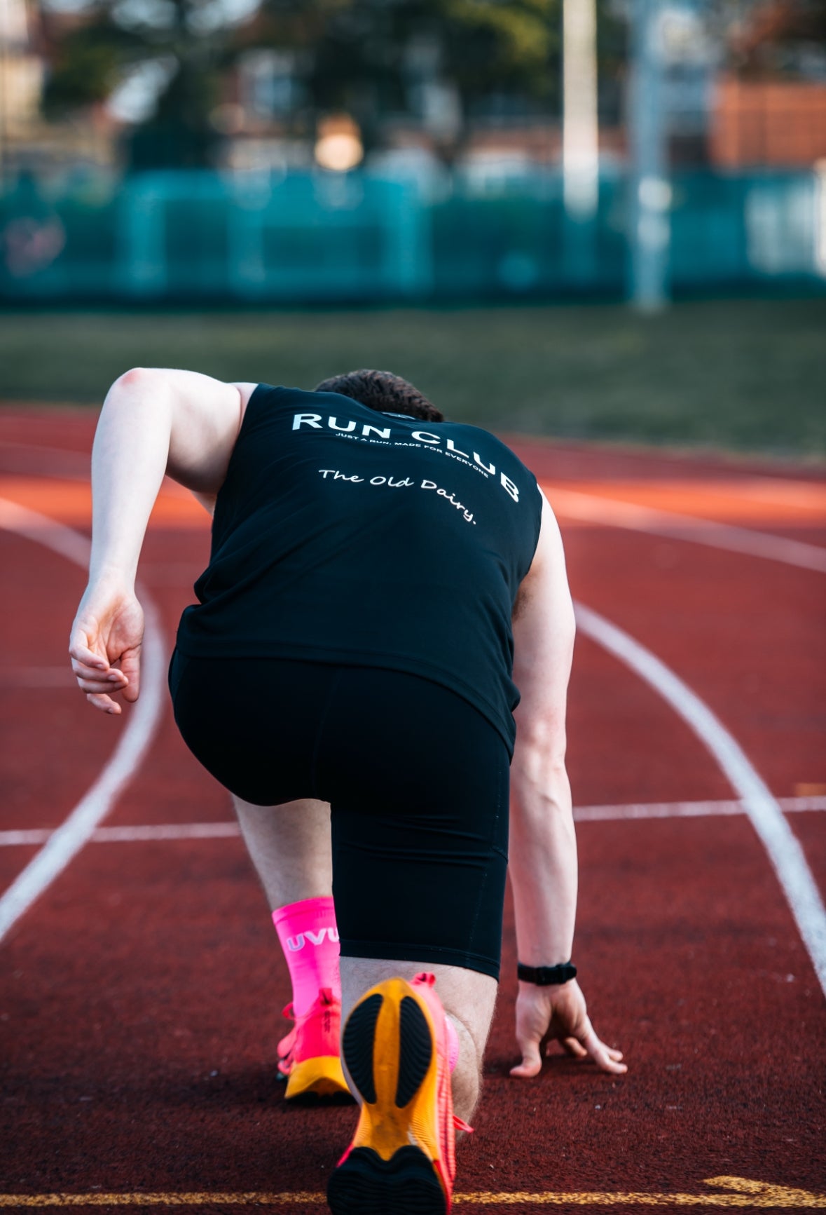 Saint Virgo Run Club T-shirt, crafted with contemporary sportswear design, offering ready-to-wear luxury sportswear for runners. This piece reflects athletic essentialism, providing comfort and performance while redefining sportswear for active, athletic lifestyles.