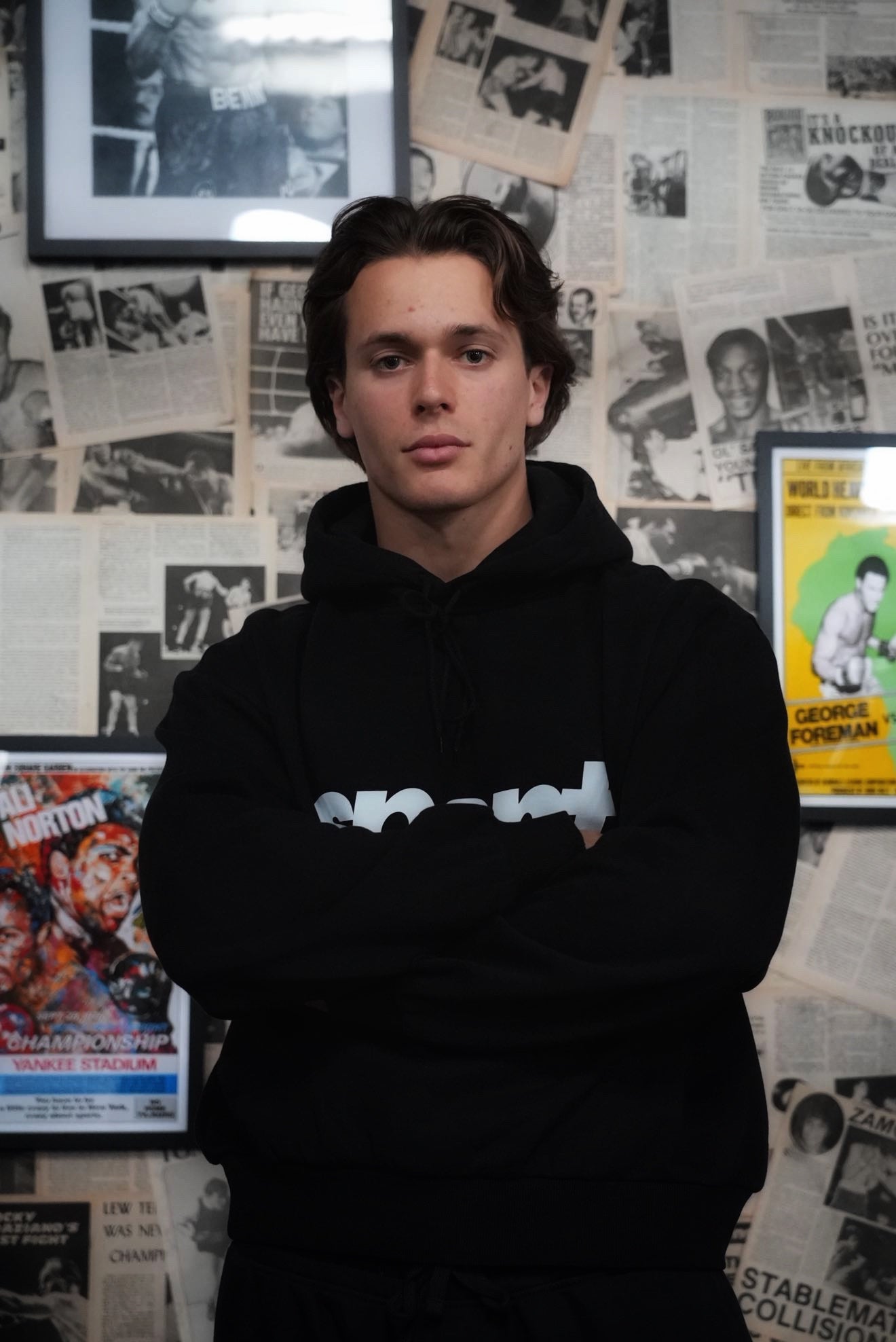 SPORT | Distressed Black Hoodie