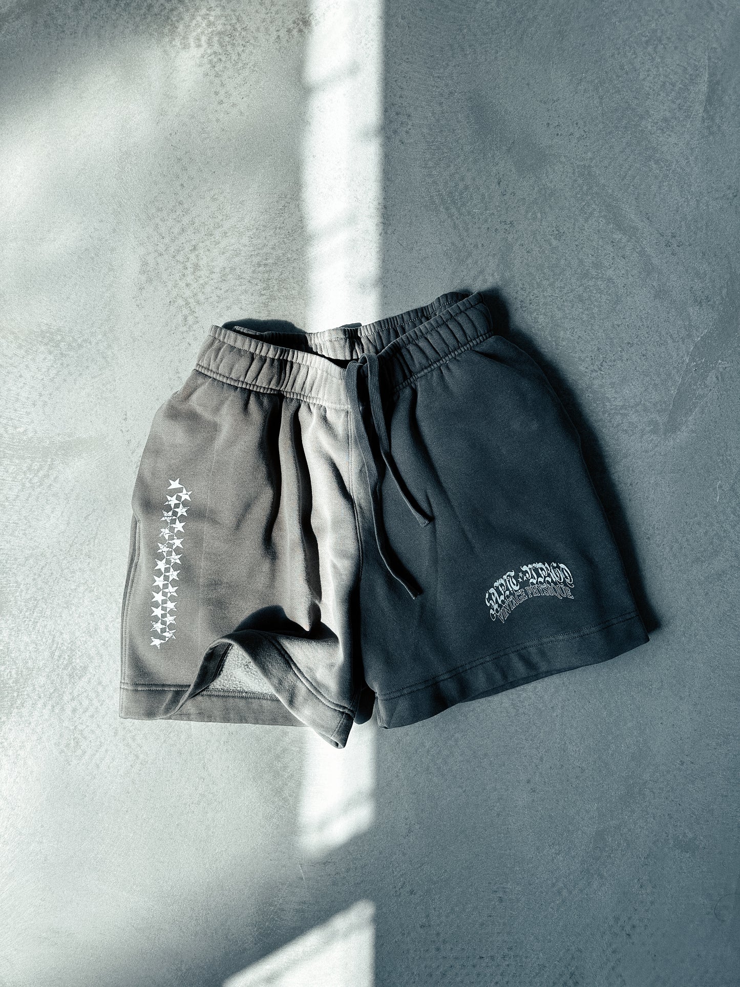 Saint Virgo Vintage Physique Shorts, blending nostalgic design with modern luxury sportswear. Crafted for those who embrace athletic essentialism, redefining sportswear with a vintage-inspired look for active lifestyles.