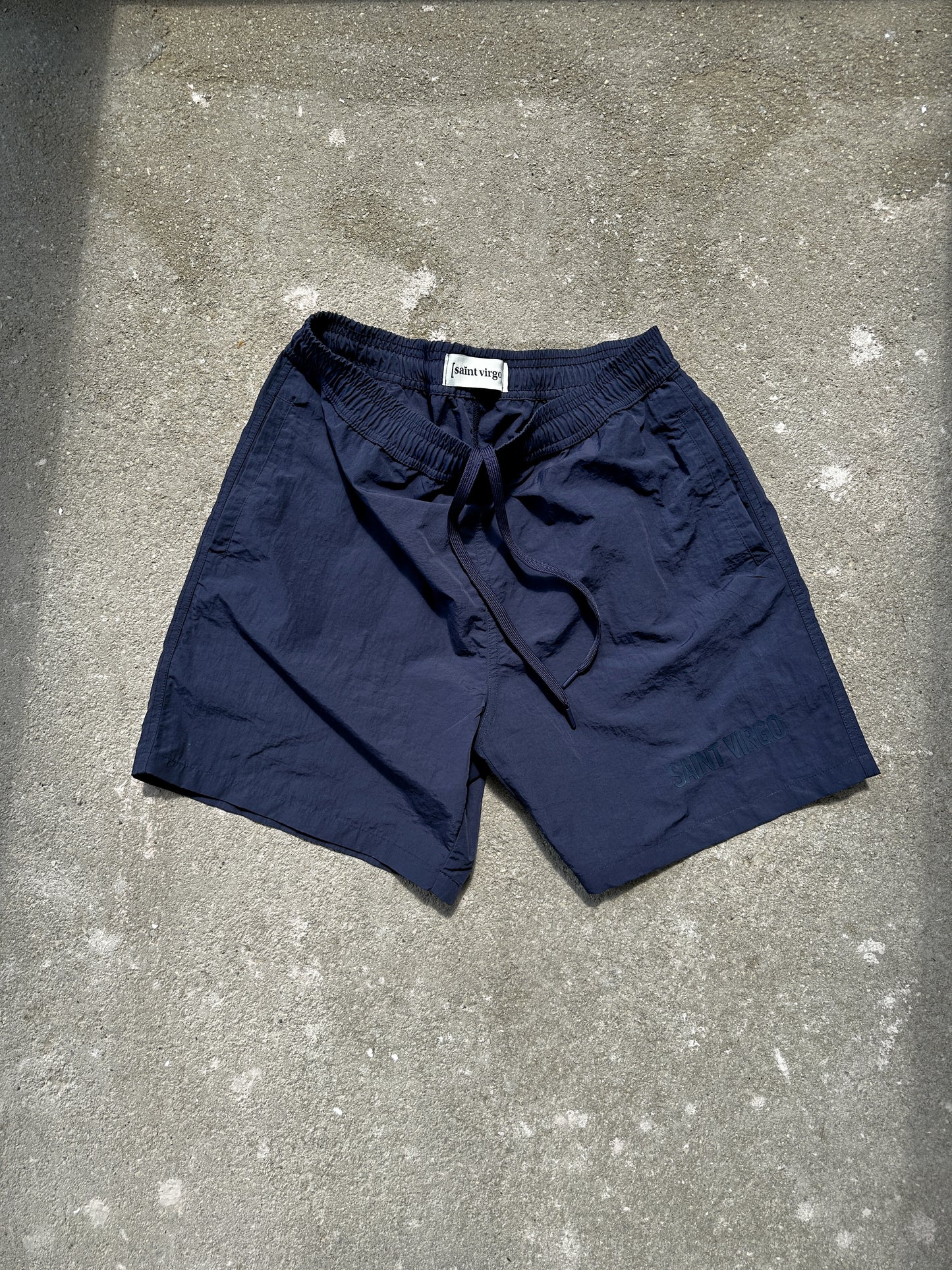 NYLON LOGO | Midnight Navy Shorts