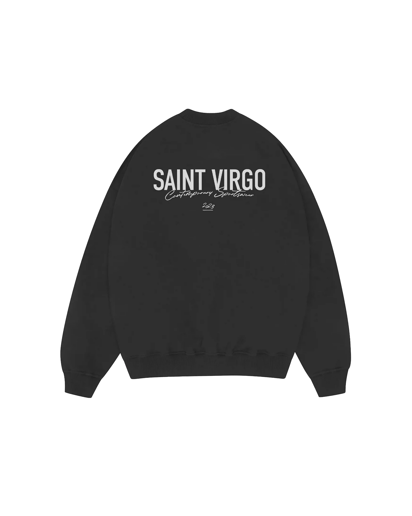 Saint Virgo Athlete Sweatshirt, designed for the modern athlete, offering contemporary sportswear with a focus on athletic essentialism. This ready-to-wear luxury sportswear piece is perfect for those redefining sportswear with style and performance.