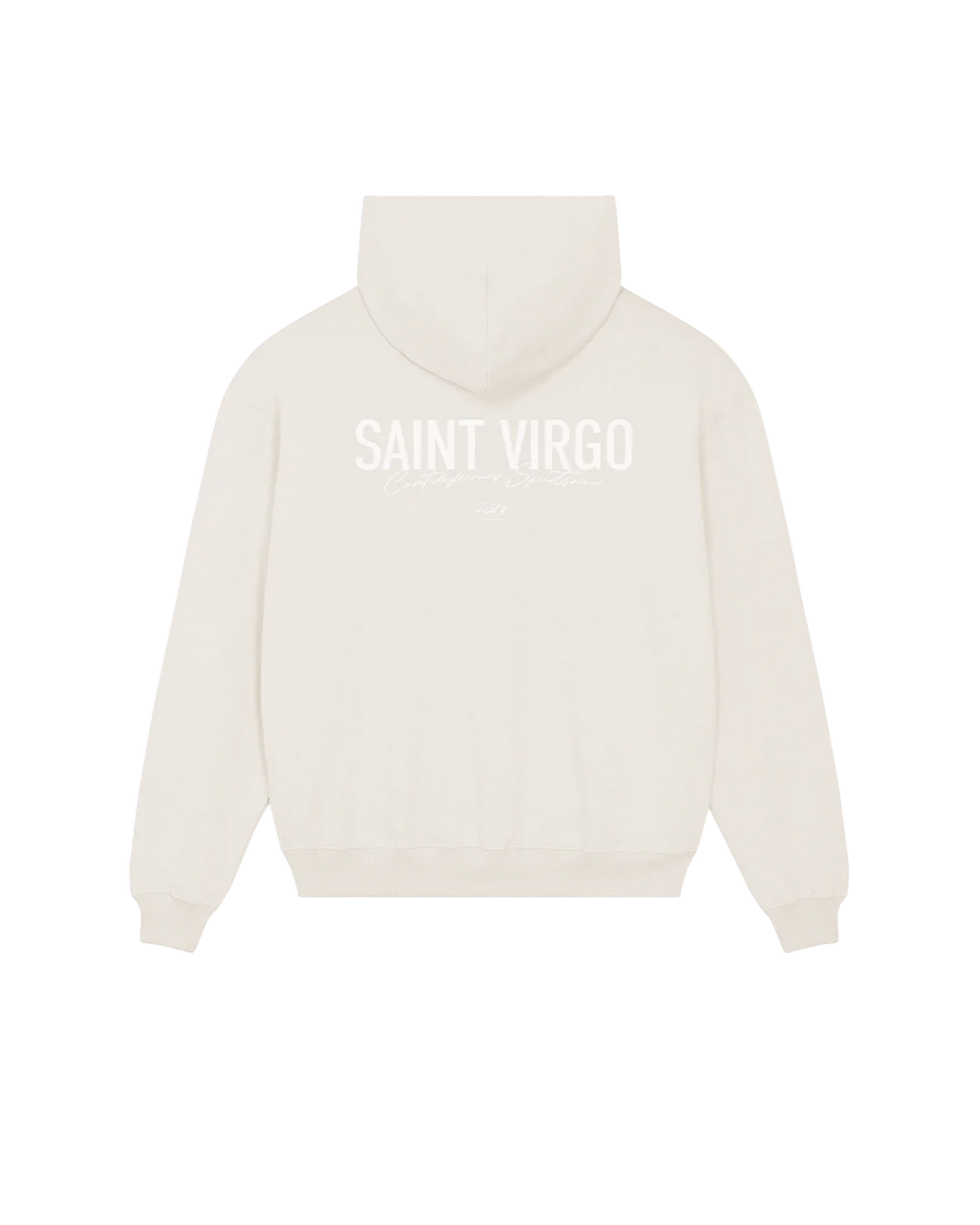 Saint Virgo Athlete Hoodie, designed for the modern athlete, offering contemporary sportswear with a focus on athletic essentialism. This ready-to-wear luxury sportswear piece is perfect for those redefining sportswear with style and performance.