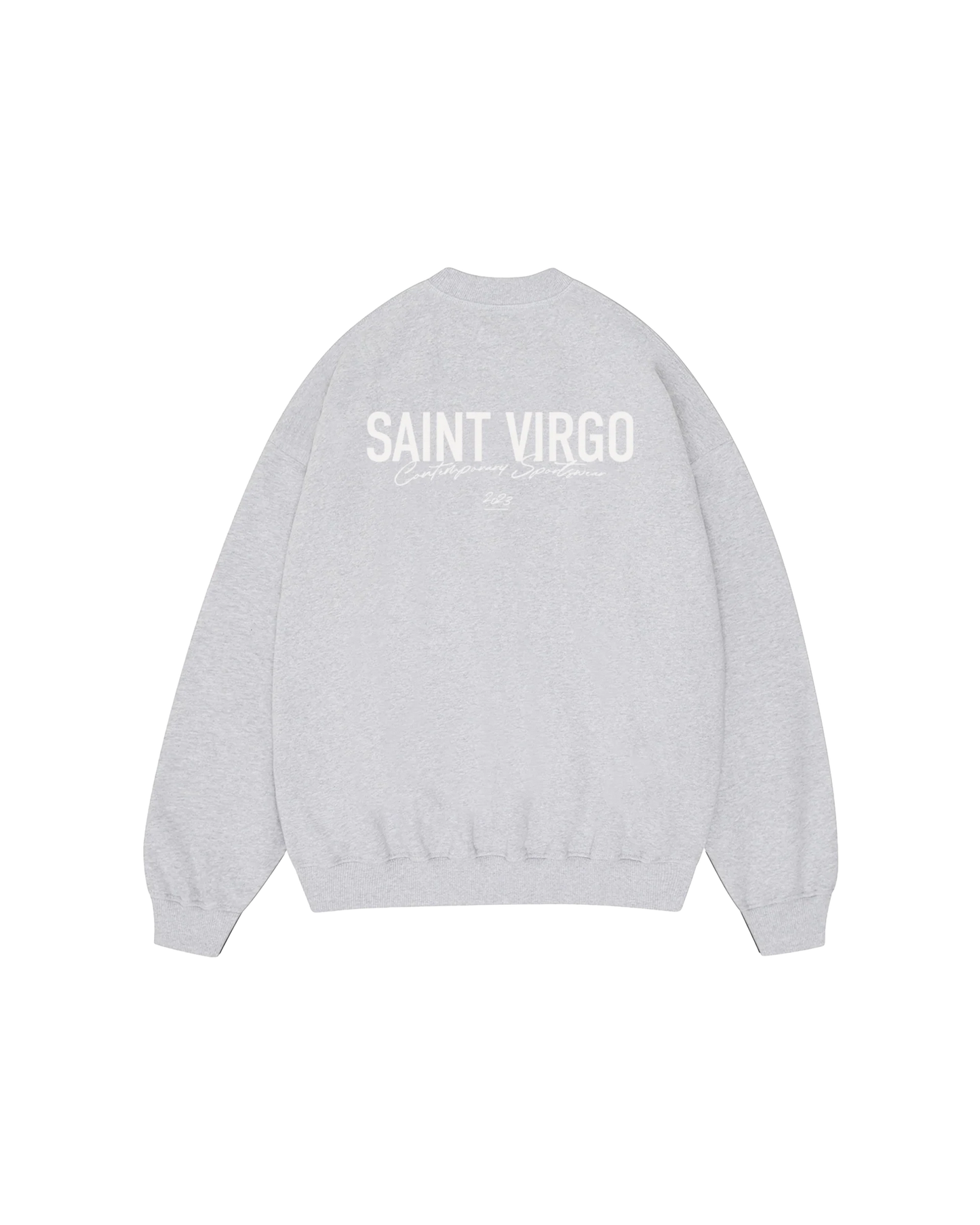 Saint Virgo Athlete Sweatshirt, designed for the modern athlete, offering contemporary sportswear with a focus on athletic essentialism. This ready-to-wear luxury sportswear piece is perfect for those redefining sportswear with style and performance.