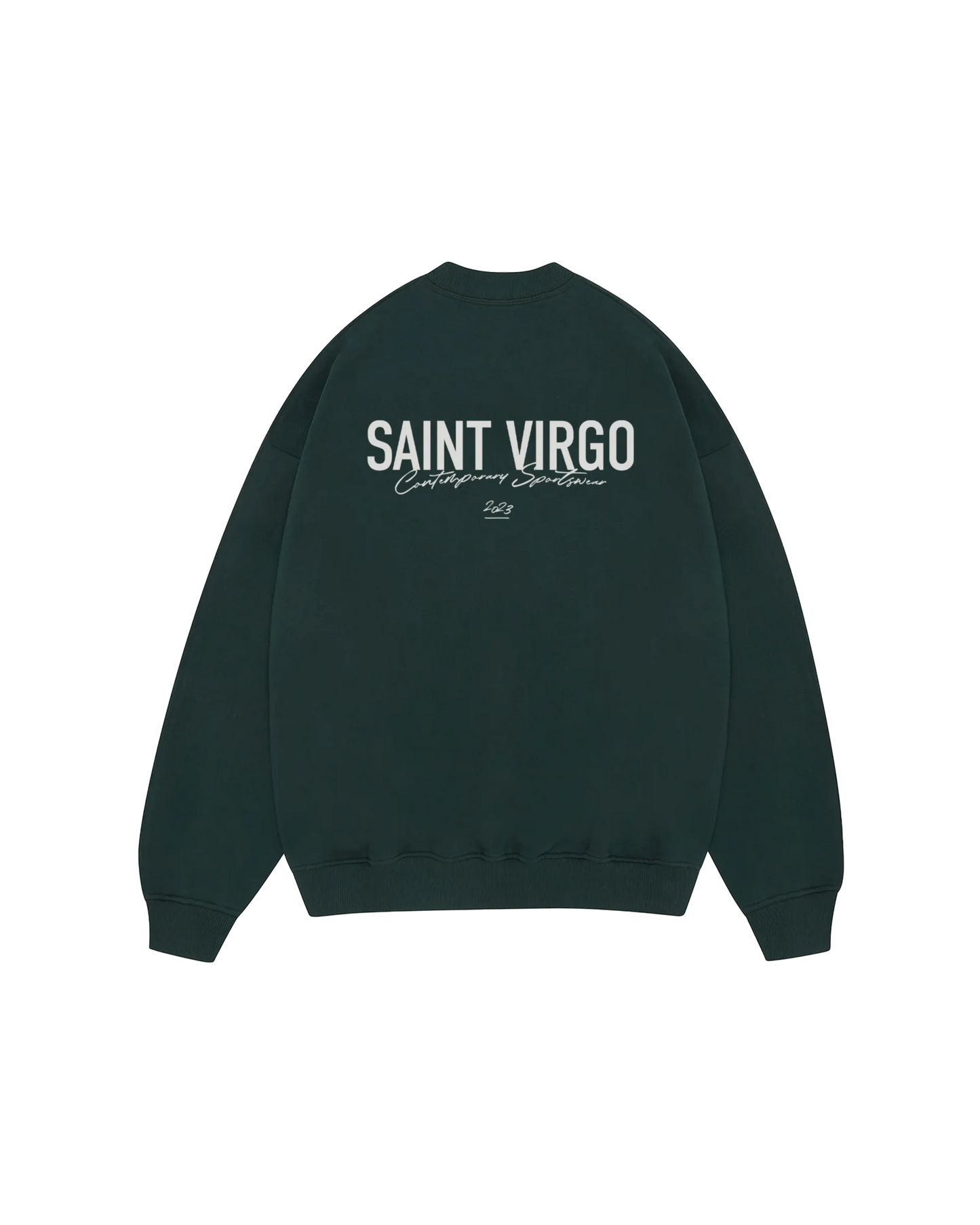 Saint Virgo Athlete Sweatshirt, designed for the modern athlete, offering contemporary sportswear with a focus on athletic essentialism. This ready-to-wear luxury sportswear piece is perfect for those redefining sportswear with style and performance.