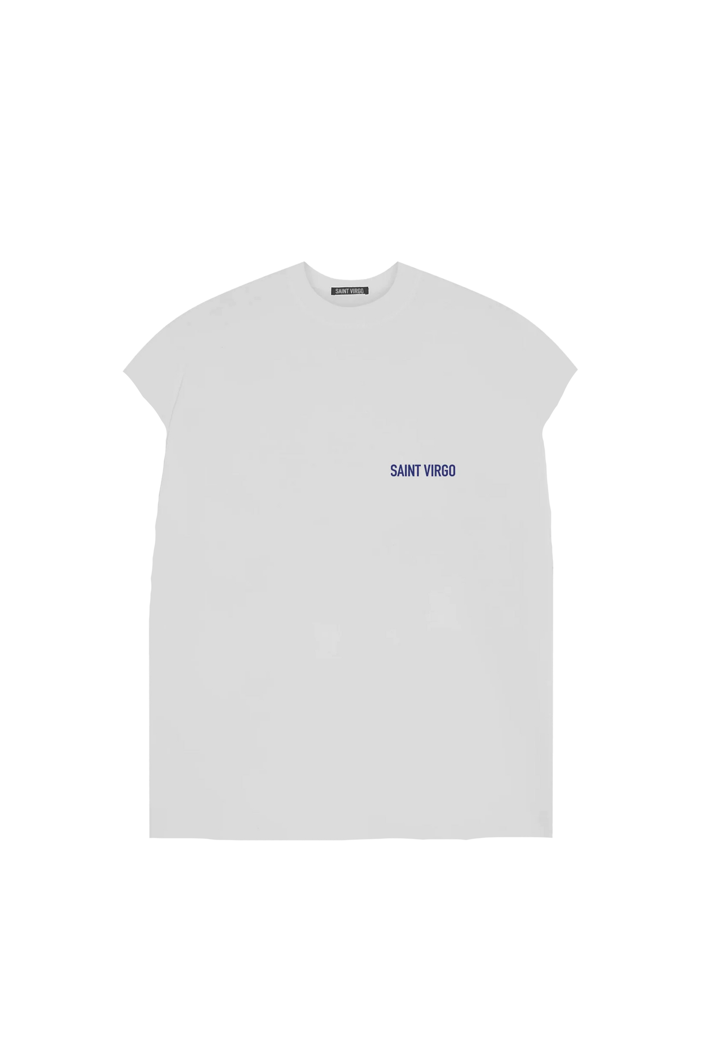 ATHLETE | Vintage White/Navy Cut Off Tank