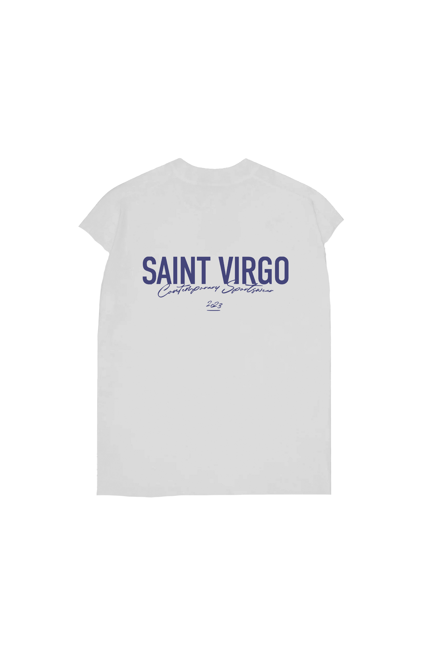 ATHLETE | Vintage White/Navy Cut Off Tank