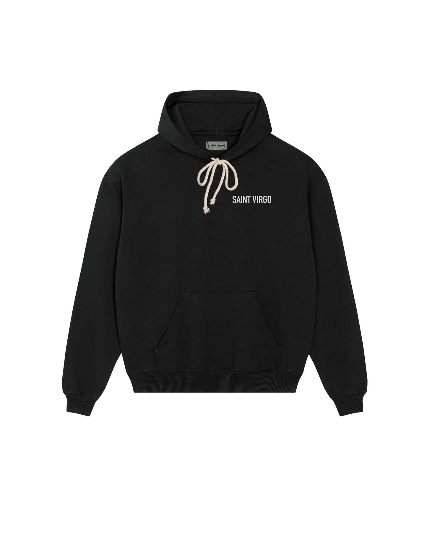 Saint Virgo Logo Hoodie, perfect for leisure and performance, blending contemporary sportswear with luxury fabrics. A piece of athletic essentialism, redefining sportswear for the modern lifestyle.