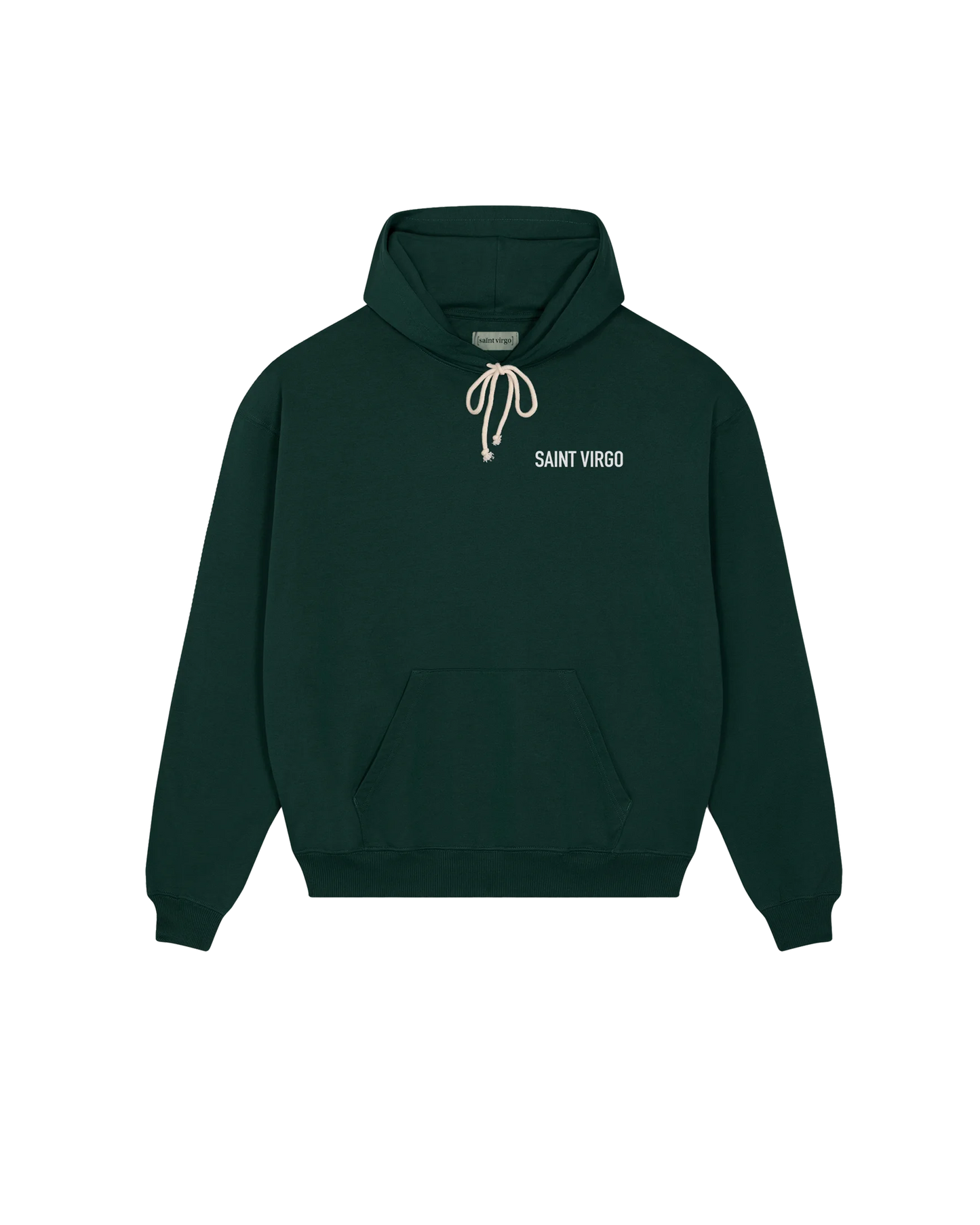 Saint Virgo Logo Hoodie, perfect for leisure and performance, blending contemporary sportswear with luxury fabrics. A piece of athletic essentialism, redefining sportswear for the modern lifestyle.