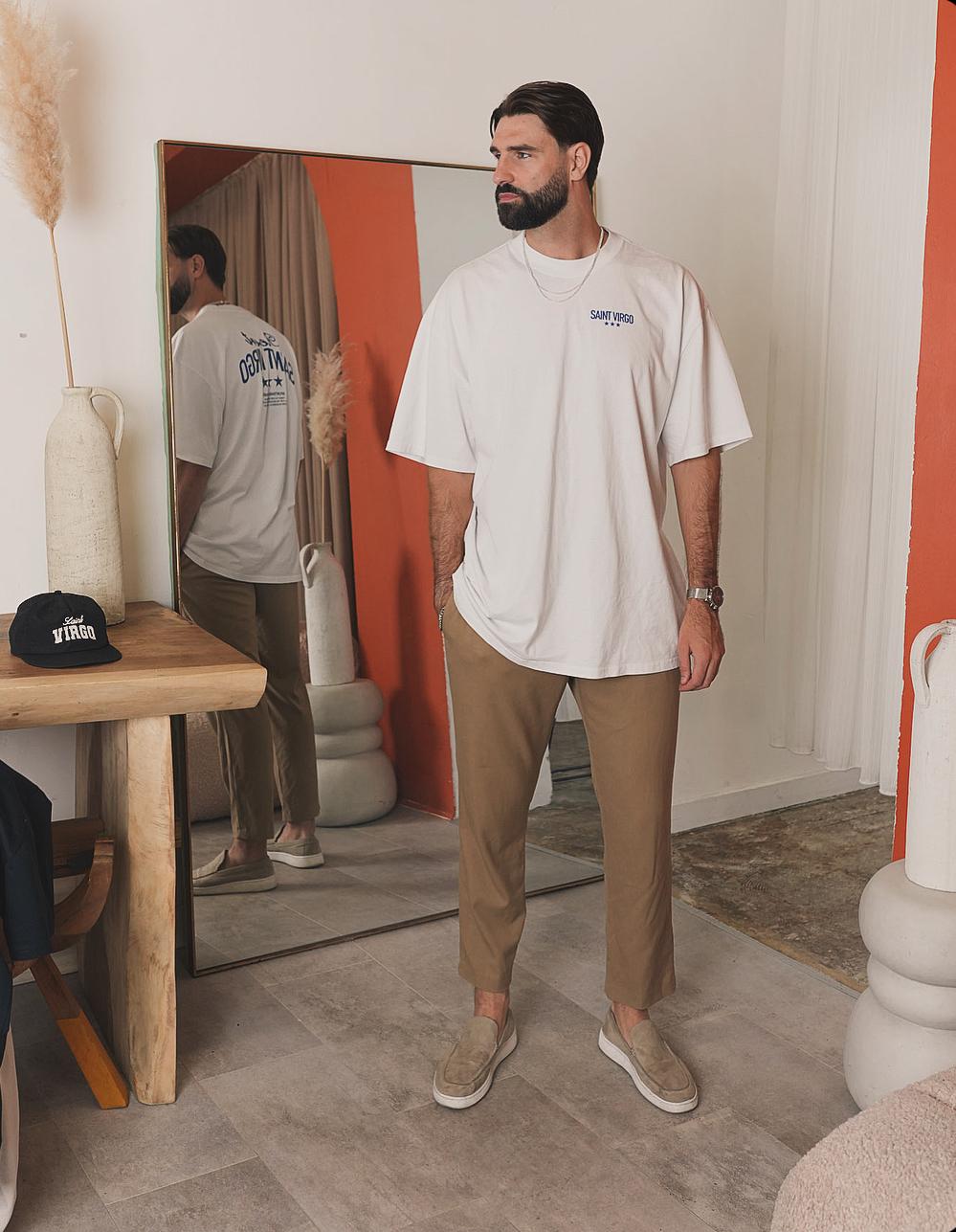 Saint Virgo Resort T-shirt, perfect for leisure and performance, blending contemporary sportswear with luxury fabrics. A piece of athletic essentialism, redefining sportswear for the modern lifestyle.
