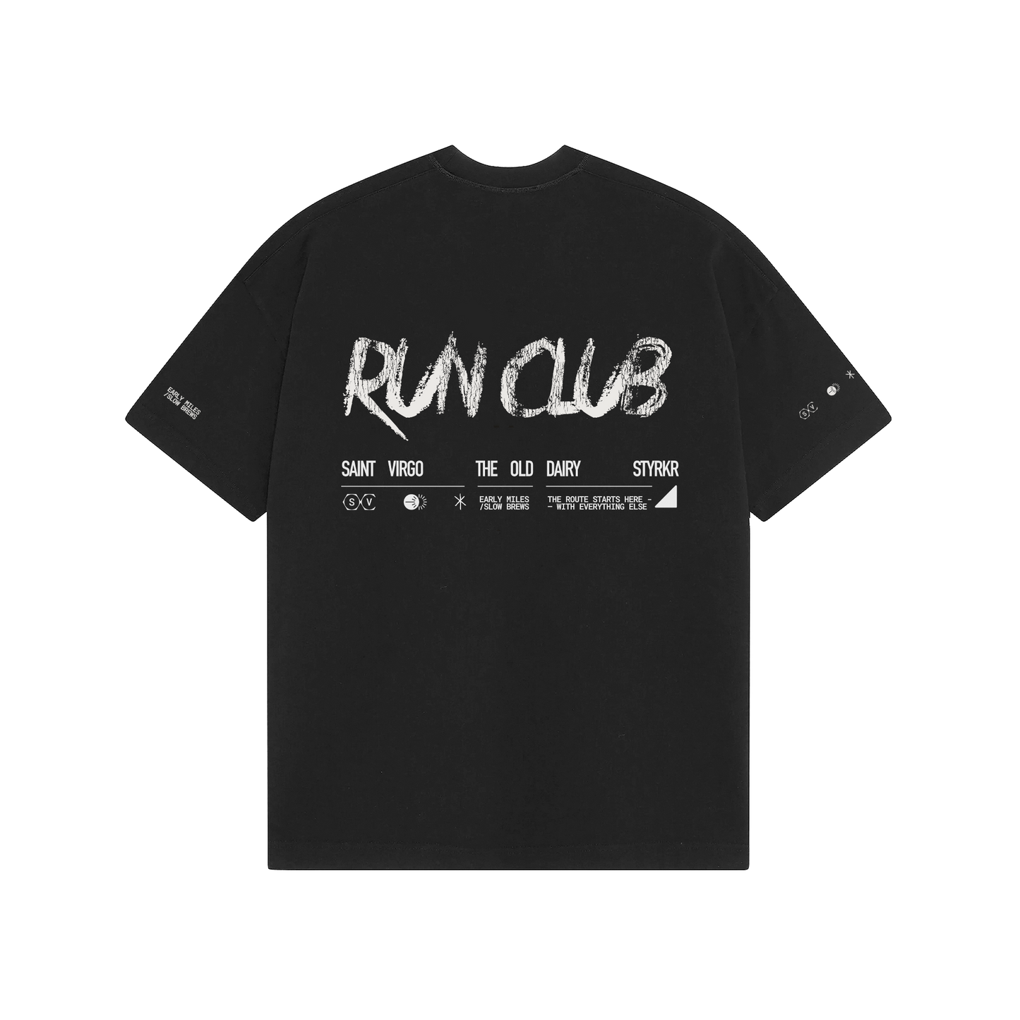 RUN CLUB | Washed Black T-Shirt
