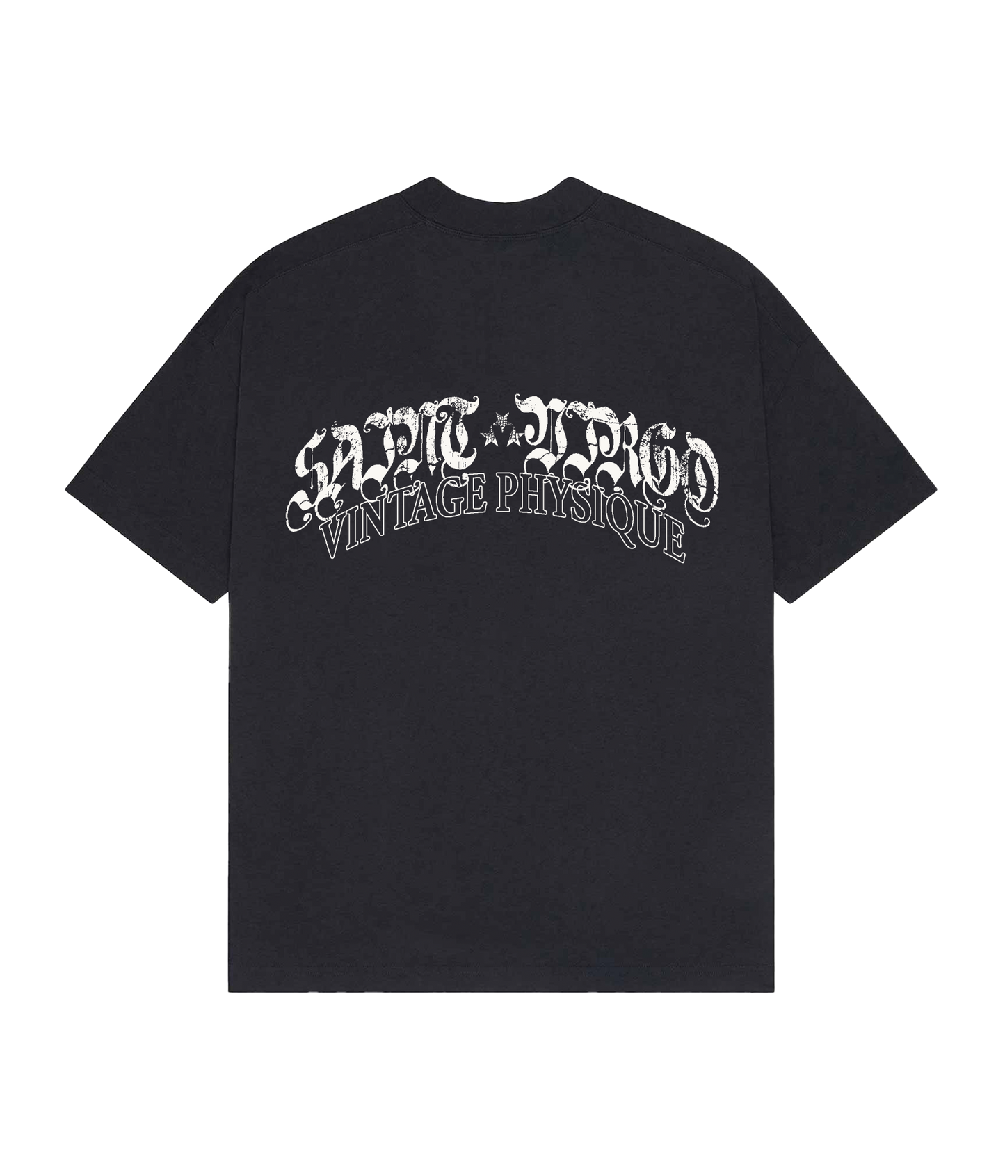 Saint Virgo Vintage Physique T-shirt, blending nostalgic design with modern luxury sportswear. Crafted for those who embrace athletic essentialism, redefining sportswear with a vintage-inspired look for active lifestyles.