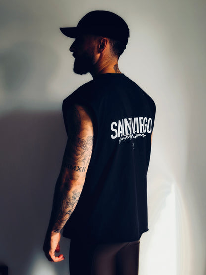 ATHLETE | Vintage Black Cut Off Tank