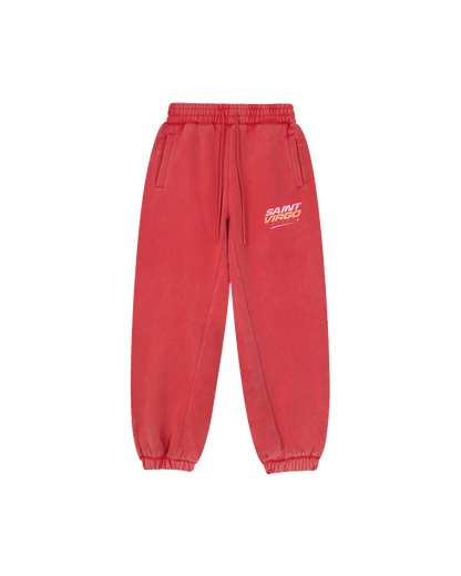 RACER STAR | Sunfaded Red Sweatpants