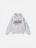 RACER STAR ZIPPED HOODIE