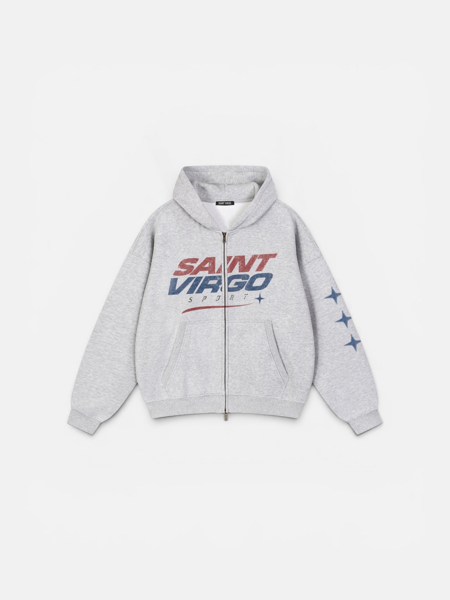 RACER STAR ZIPPED HOODIE