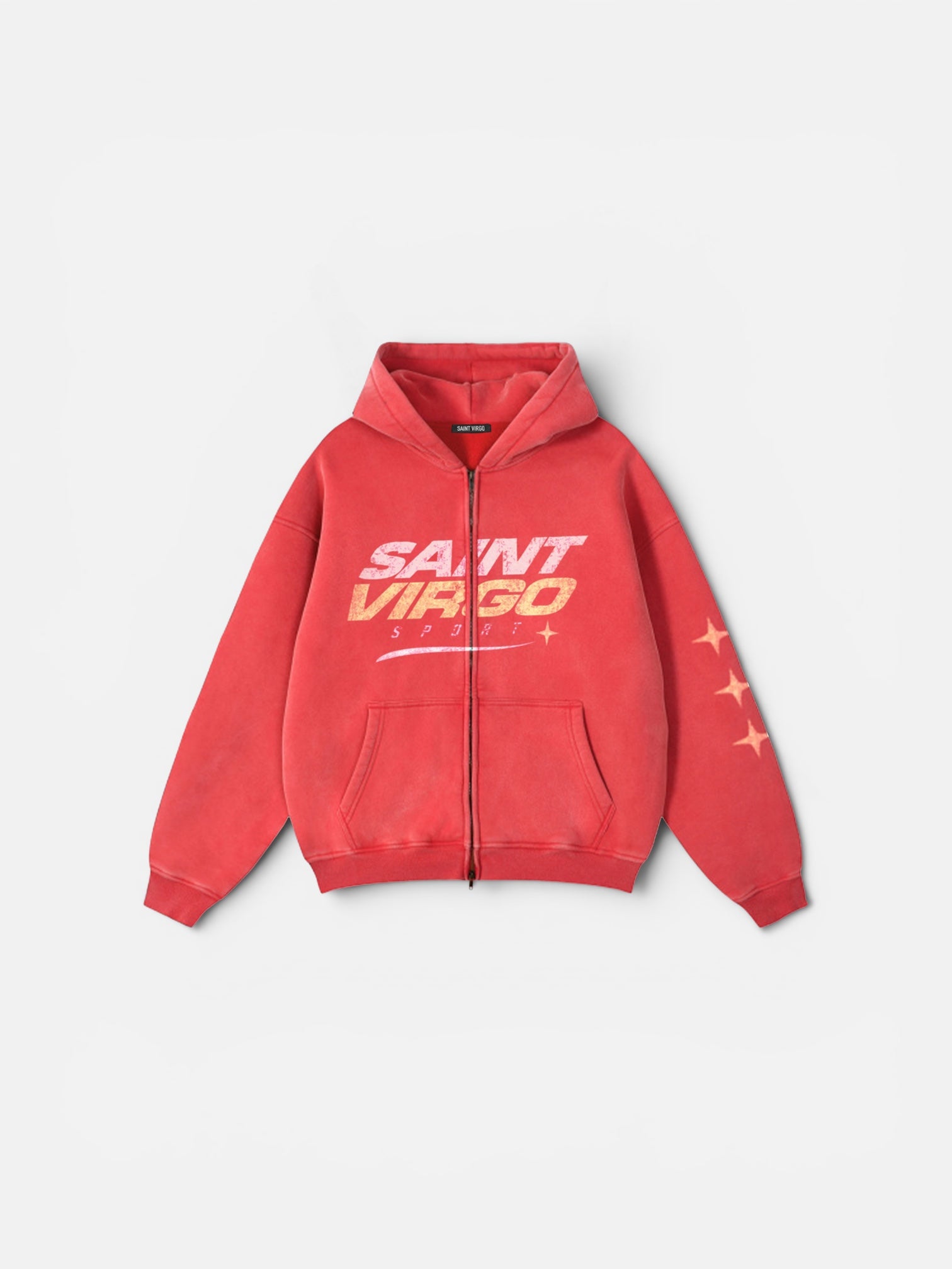 RACER STAR ZIPPED HOODIE