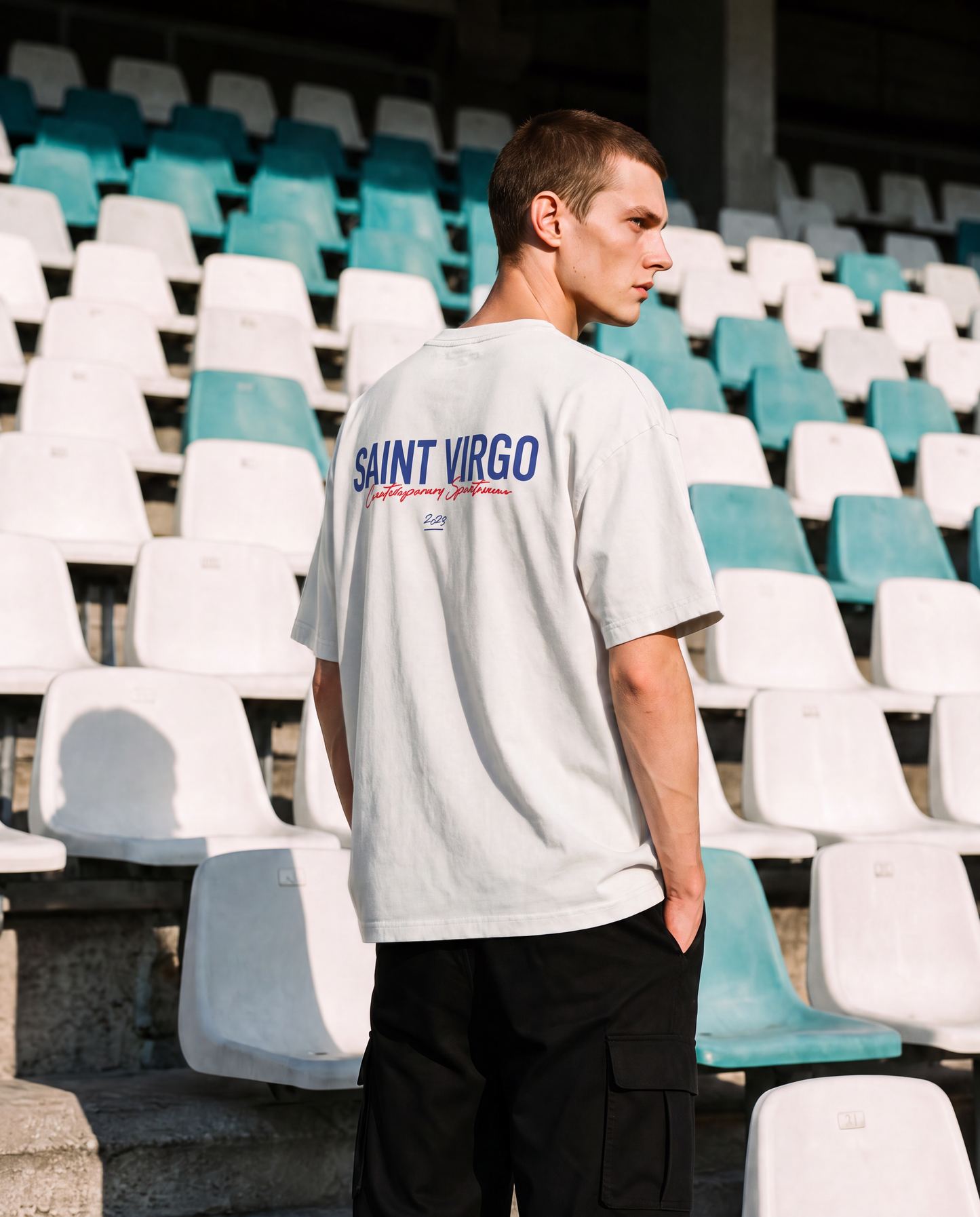 ATHLETE | Washed White/Red Vintage T-Shirt