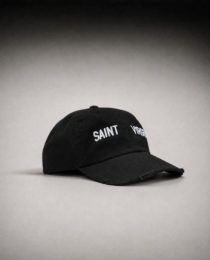 SPLIT LOGO | Vintage Black Cap