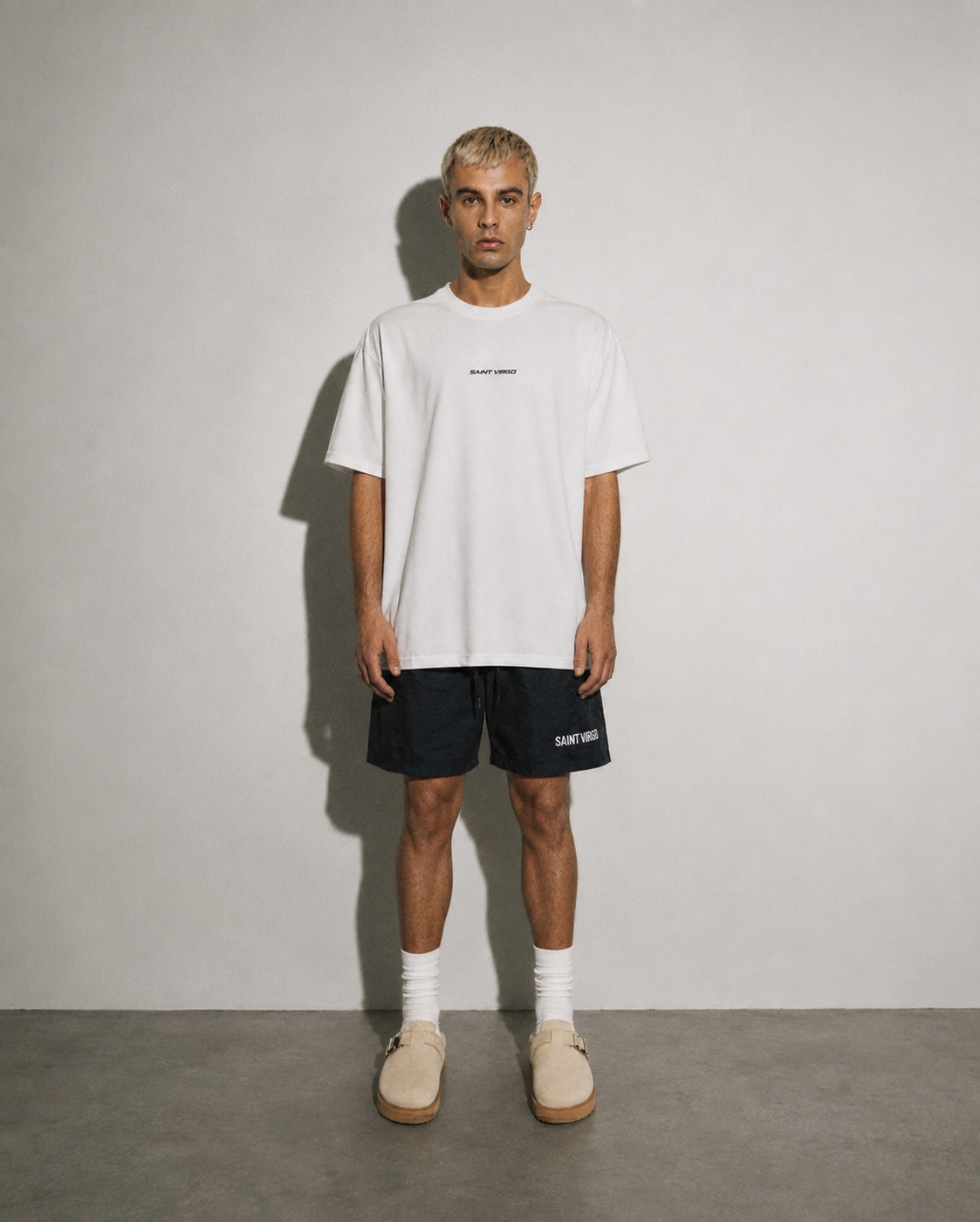 NYLON LOGO SHORTS