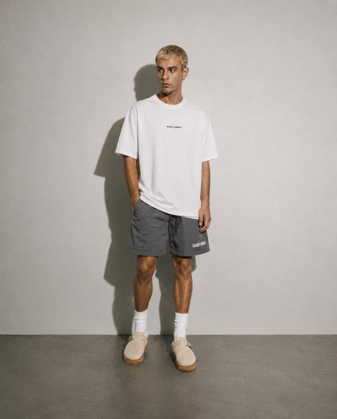 NYLON LOGO SHORTS