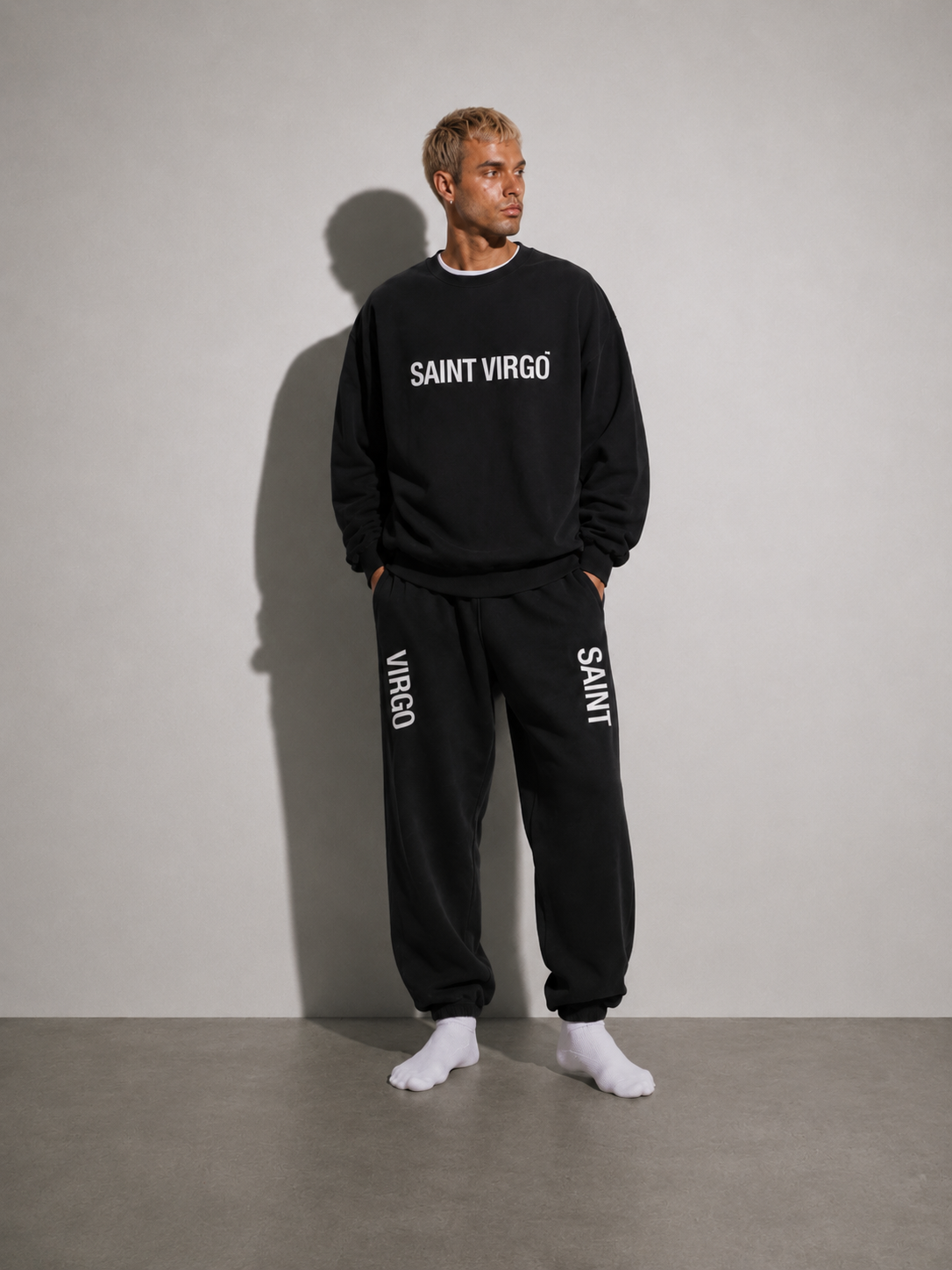 SPLIT LOGO SWEATPANTS
