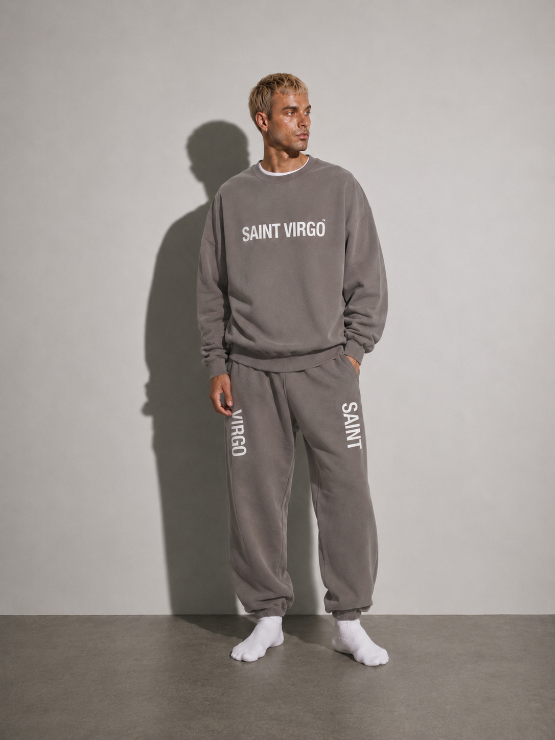 SPLIT LOGO SWEATPANTS