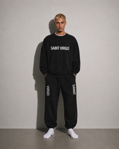 SPILT LOGO | Vintage Black Sweatshirt