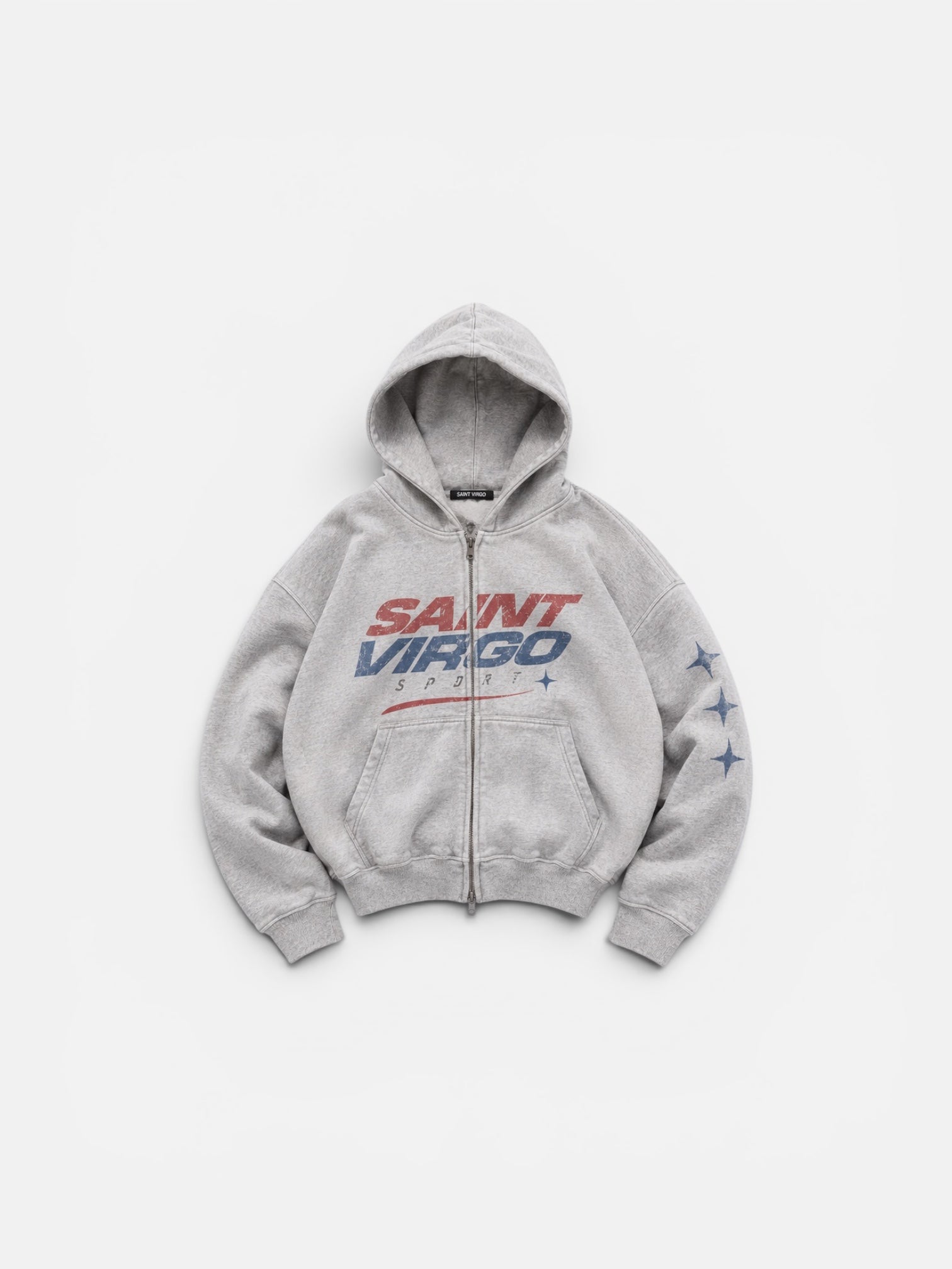 RACER STAR ZIPPED HOODIE