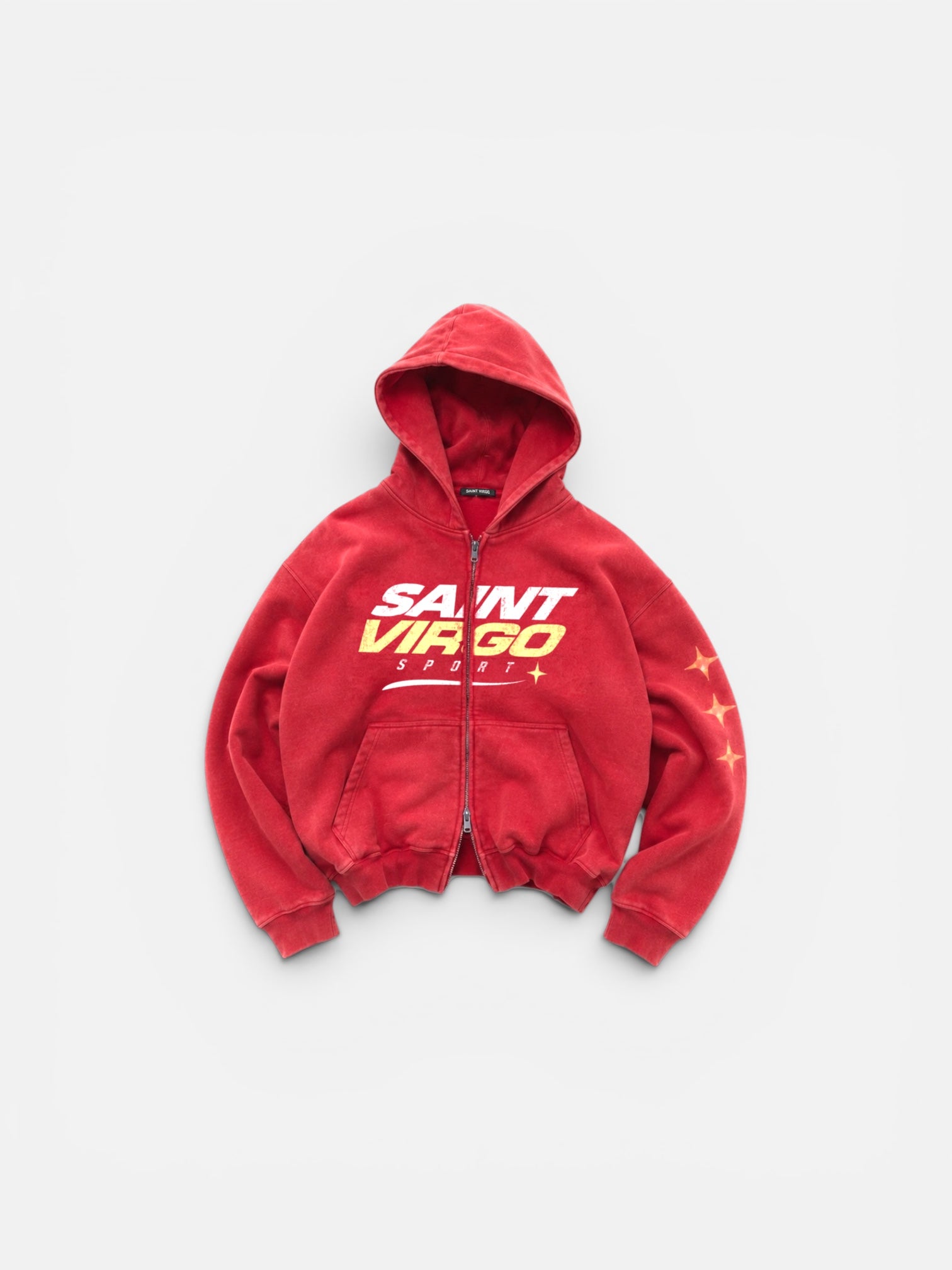 RACER STAR ZIPPED HOODIE