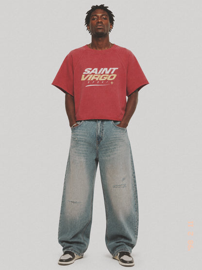 RACER STAR | Sunfaded Red T-Shirt