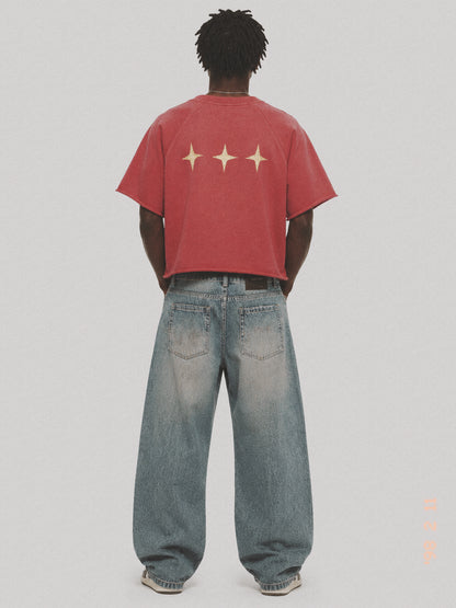 RACER STAR | Sunfaded Red T-Shirt