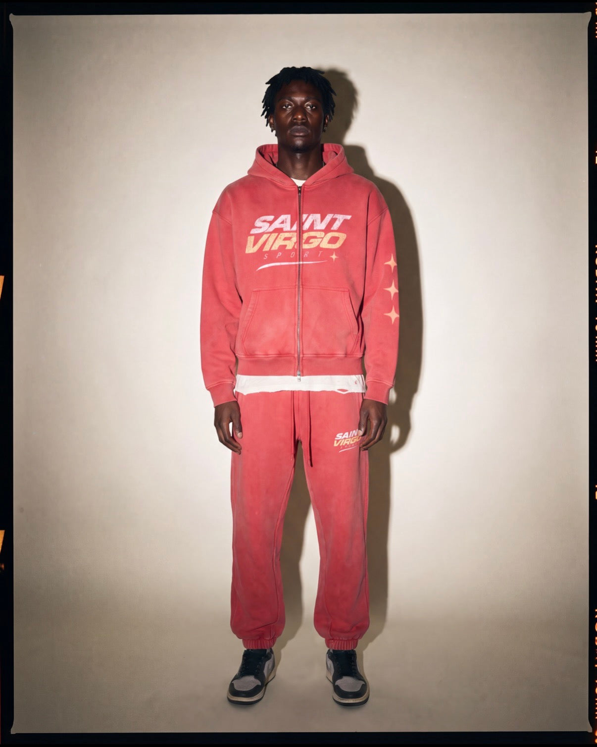 RACER STAR ZIPPED HOODIE