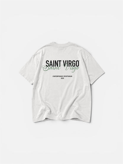 DOUBLE LOGO | Washed White T-Shirt