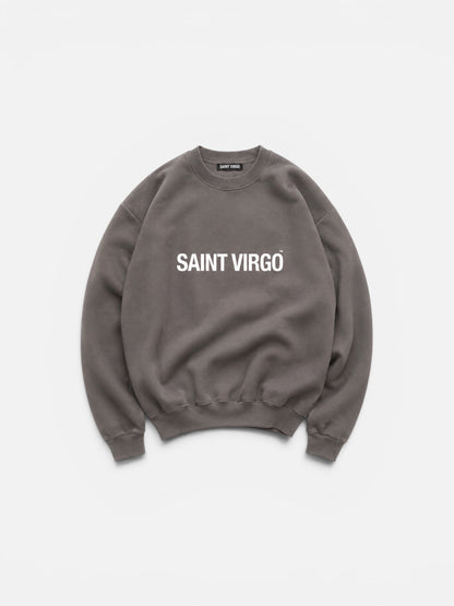SPILT LOGO | Washed Black Sweatshirt