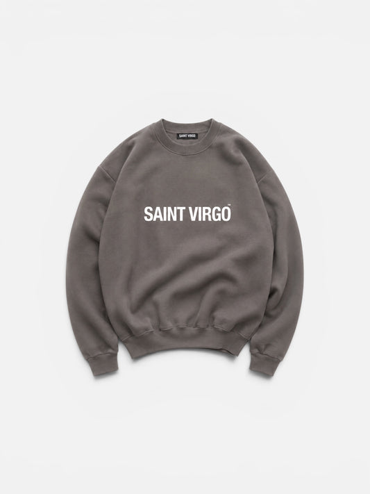 SPILT LOGO | Washed Black Sweatshirt