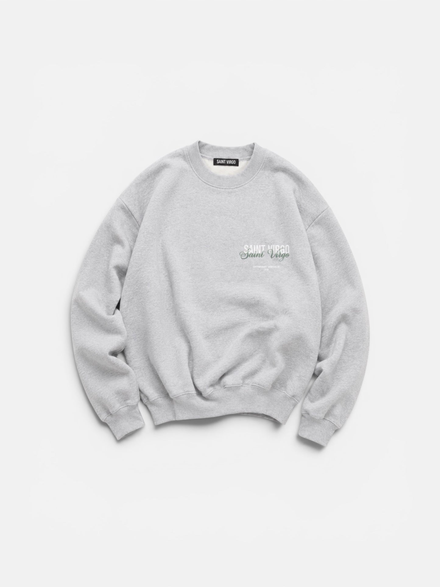DOUBLE LOGO | Grey Sweatshirt Heavy