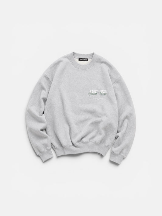 DOUBLE LOGO | Grey Sweatshirt Heavy