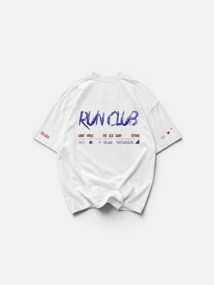 RUN CLUB | Washed White T-Shirt