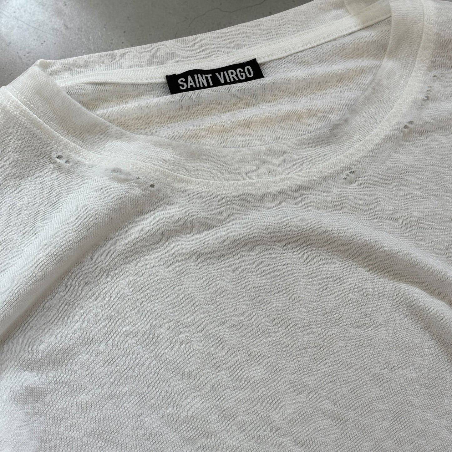 WORN TEE | Off-White Sheer T-Shirt