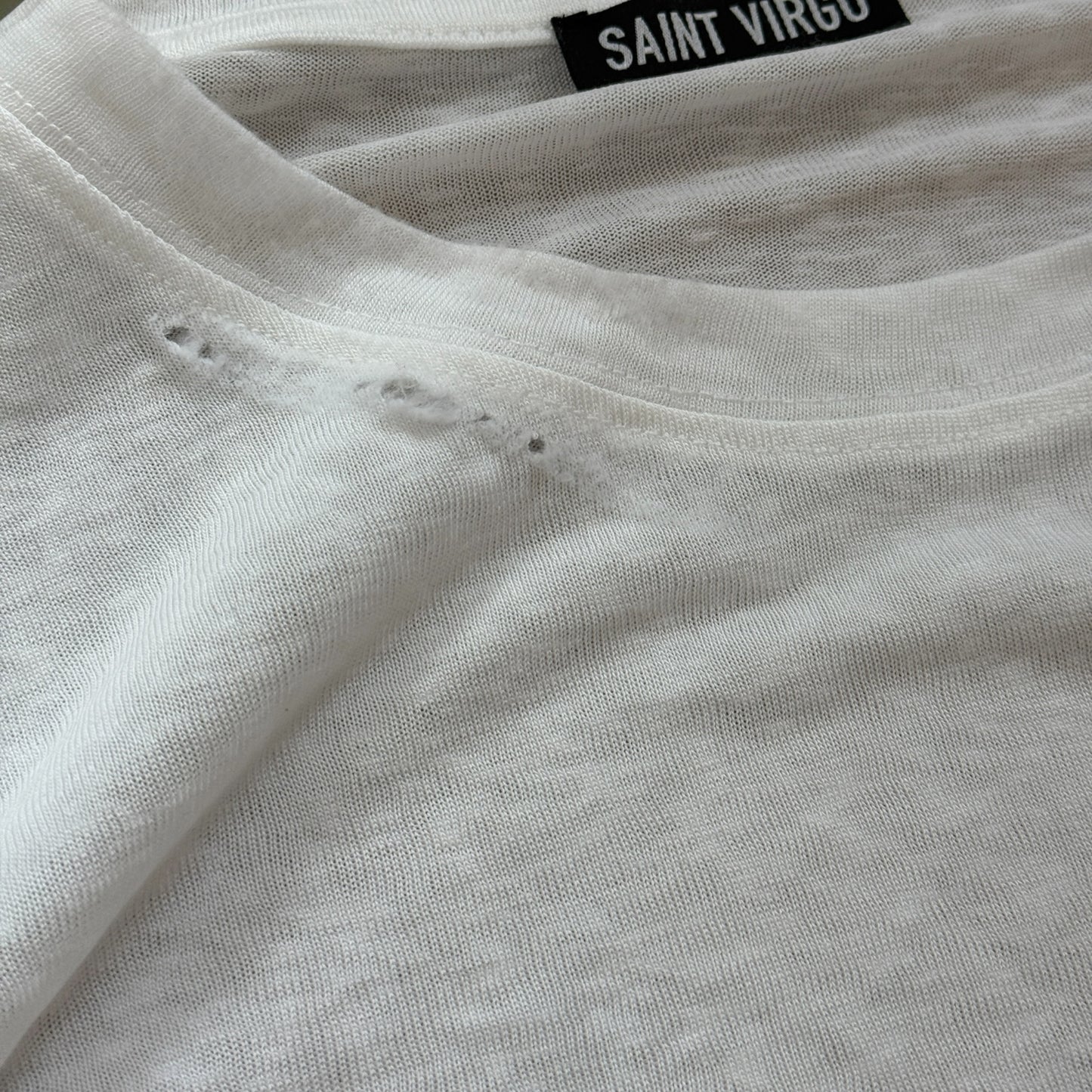 WORN TEE | Off-White Sheer T-Shirt