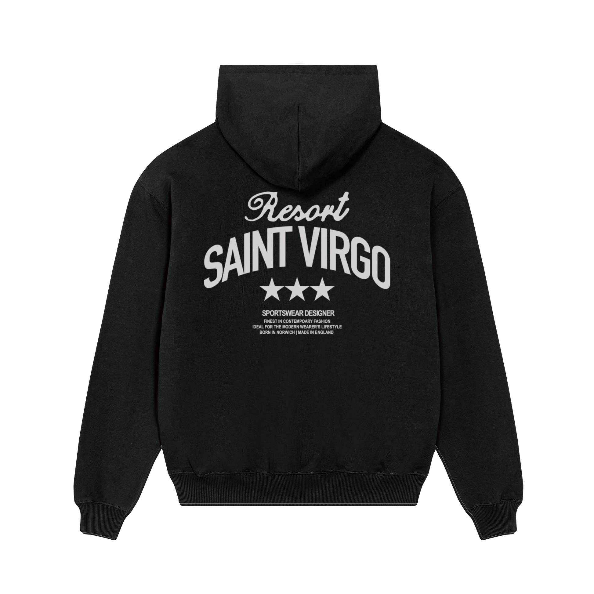 Saint Virgo Resort Hoodie, perfect for leisure and performance, blending contemporary sportswear with luxury fabrics. A piece of athletic essentialism, redefining sportswear for the modern lifestyle.