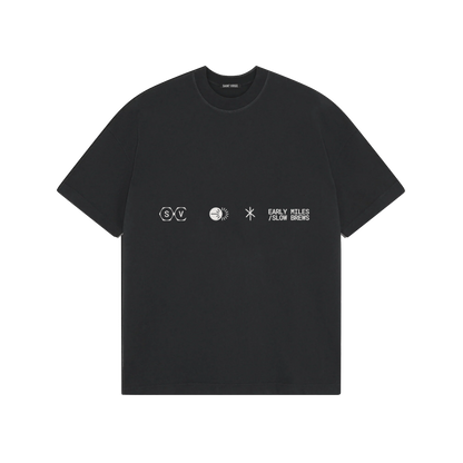 RUN CLUB | Washed Black T-Shirt