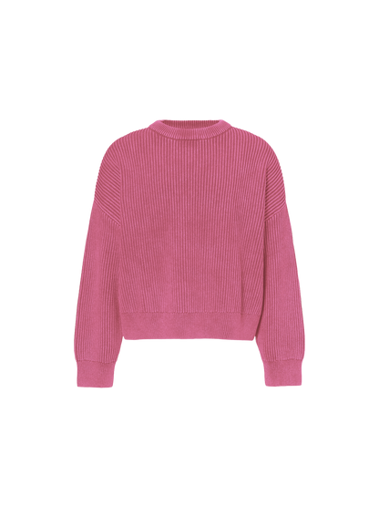 SAINT VIRGO | Acid Washed Blush Pink Knit Jumper