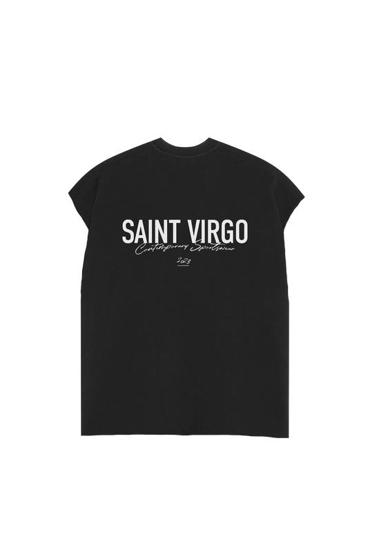ATHLETE | Washed Black Cut Off Tank
