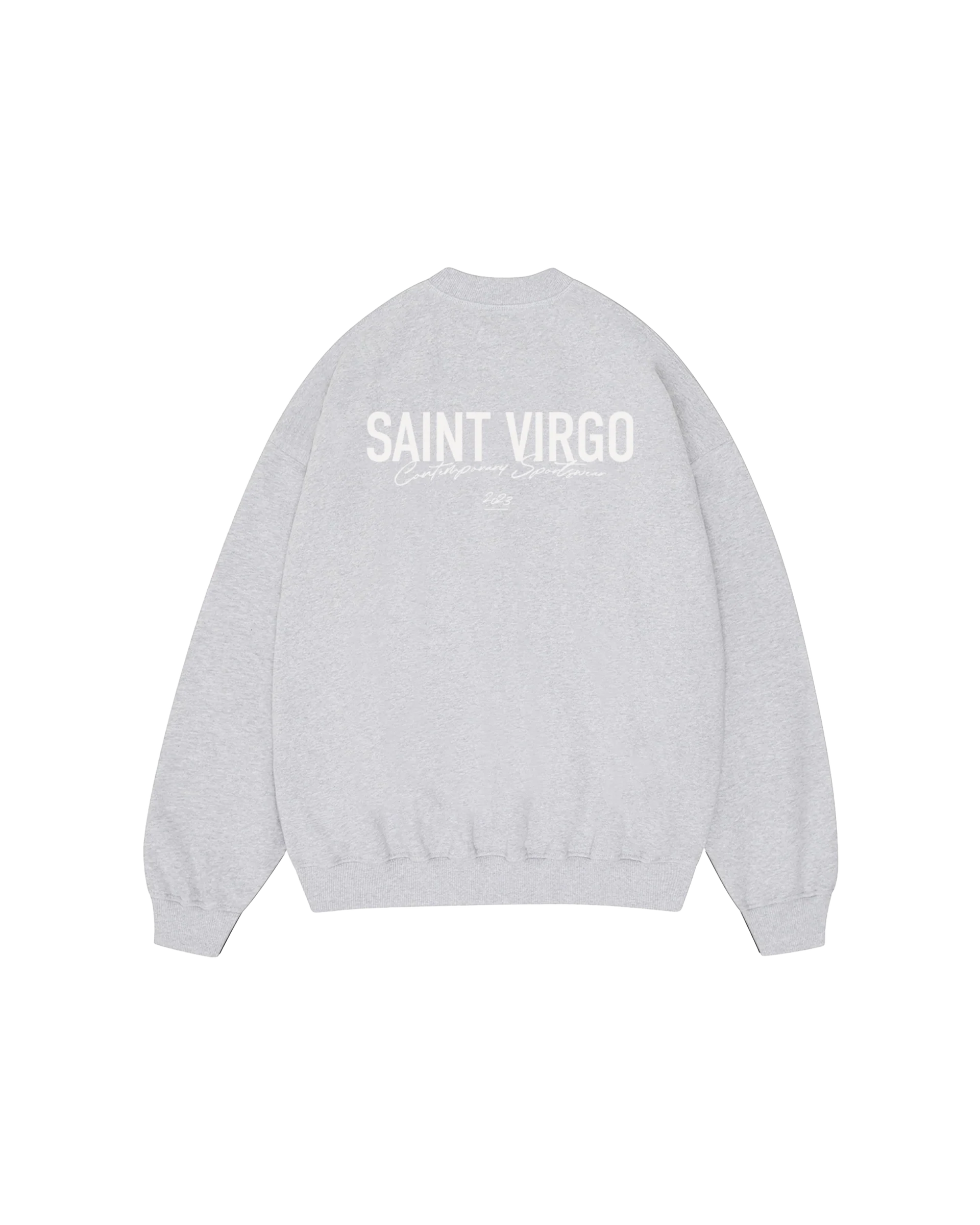 Saint Virgo Athlete Sweatshirt, designed for the modern athlete, offering contemporary sportswear with a focus on athletic essentialism. This ready-to-wear luxury sportswear piece is perfect for those redefining sportswear with style and performance.